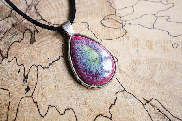 naszyjniki - inne Naszyjnik ceramiczny łezka