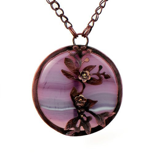 wisiory Miedziany naszyjnik Poranna zorza