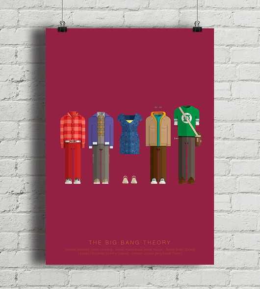 Plakat The Big Bang Theory  minimalmill