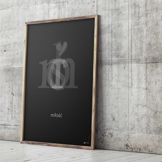 Grafika / Plakat "Miłość" 50x70cm WzoryKolory