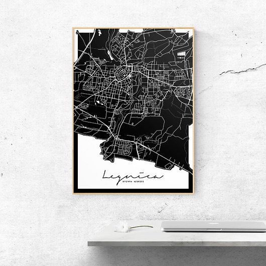 plakaty Plakat Legnica mapa