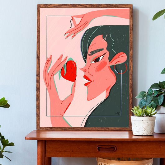 plakaty Plakat Strawberry