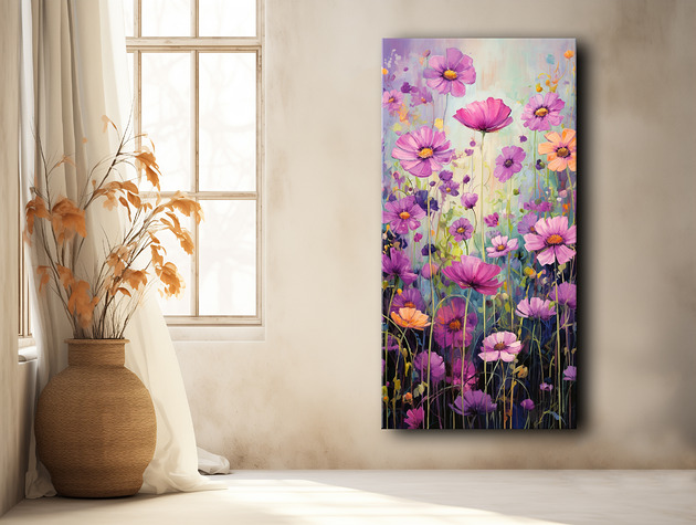 plakaty Polne kwiaty, maki - Plakat - Olej, Boho, Abstrakcja