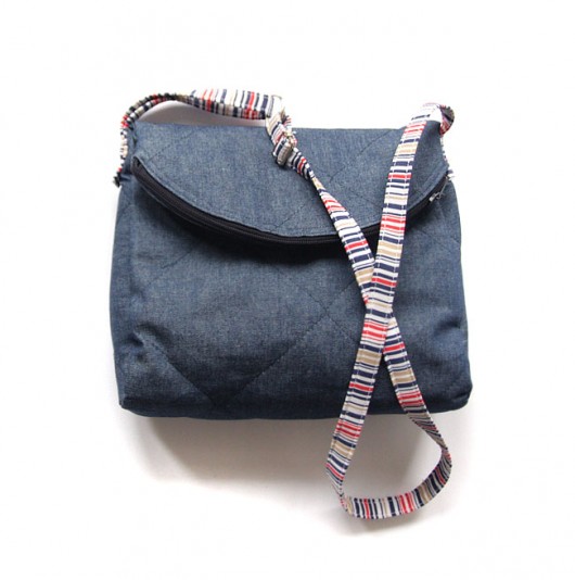 torebka midi - denim & stripes -  elfagado