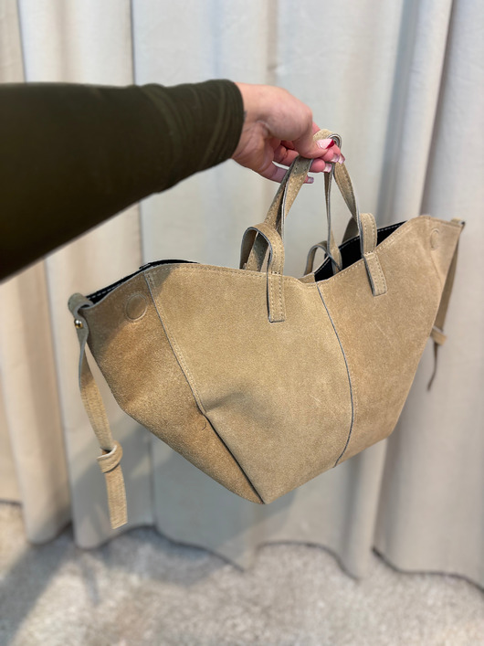 torby na ramię Zmaszowa torba składana Beige