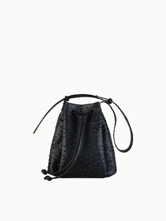 torebki do ręki "Le sac petite" czarna tłoczona skóra