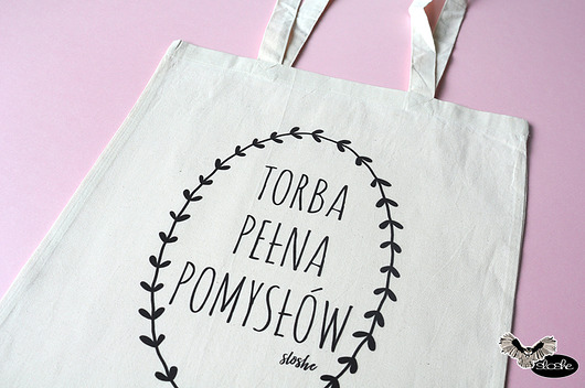Torba pełna pomysłów, torba bawełniana Sowia Aleja