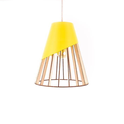 Lampa sufitowa do kuchni ze sklejki DREWNIANA LED smxdsgn