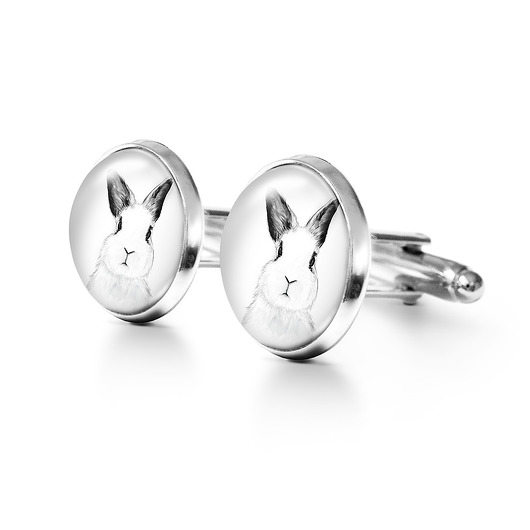 spinki do mankietów Królik - spinki do mankietów