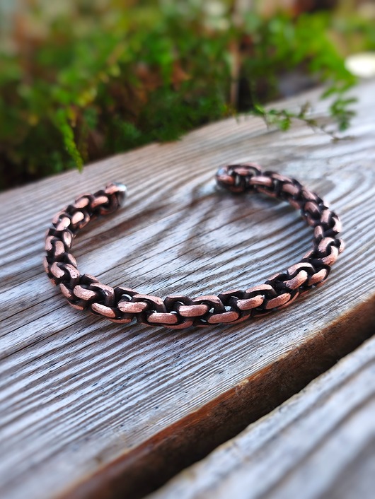 biżuteria męska Bransoletka miedziana Chain