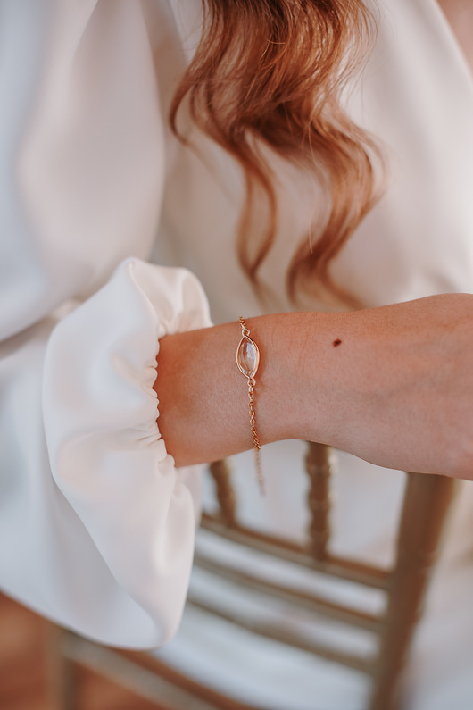 Biżuteria ślubna Bransoletka ślubna ETHERICA  DELICATE - gold