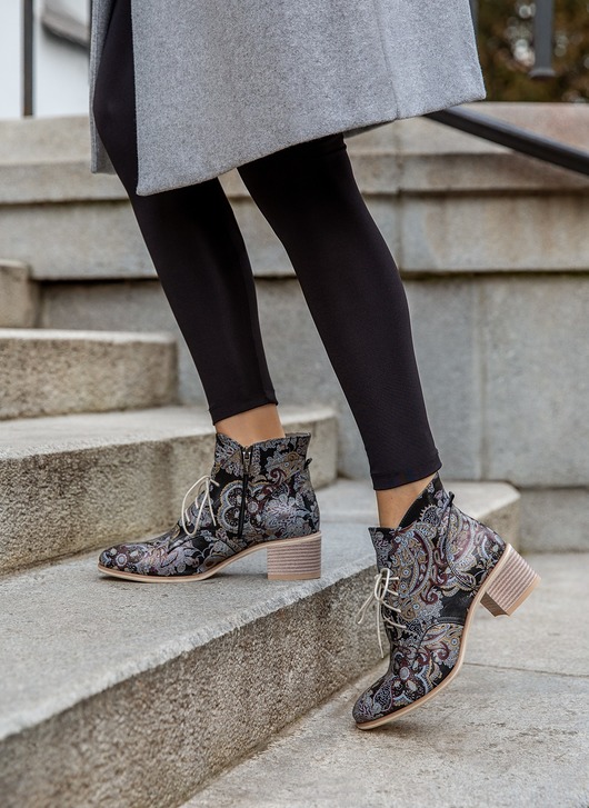 botki damskie RĘCZNIE ROBIONE BOTKI ZAPATO 482 BOHO