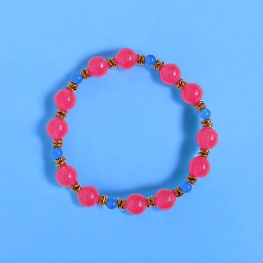 bransoletki z kamieni naturalnych SUMMER COLLECTION : bransoletka na gumce : jadeit I