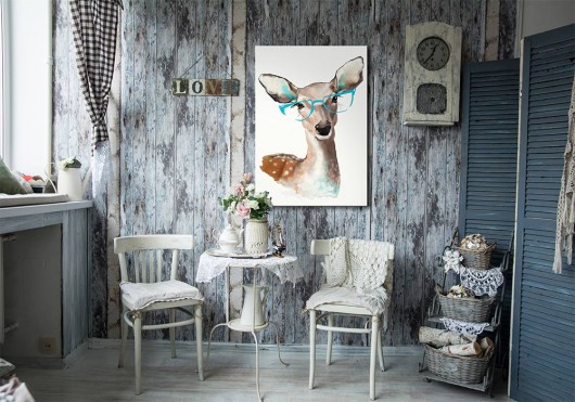 OBRAZ NA PŁÓTNIE -  70x100 HIPSTERKA LUdesign gallery