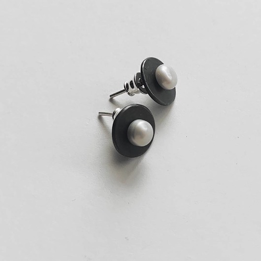 kolczyki z kamieniami Kolczyki OKRĄG