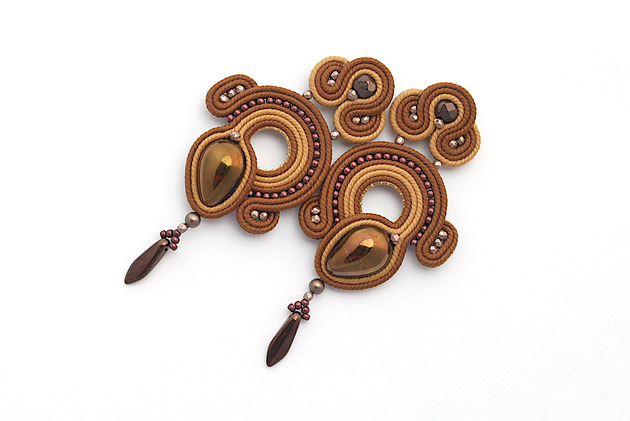 kolczyki soutache Eleganckie kolczyki 2