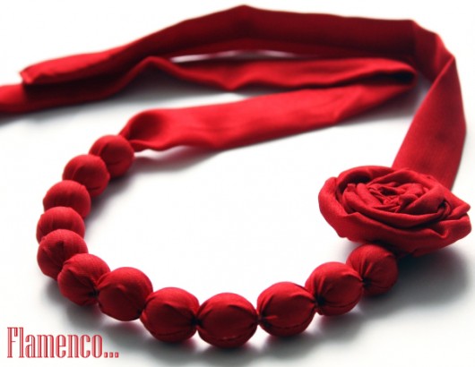 Flamenco - czerwone korale Makaliboo
