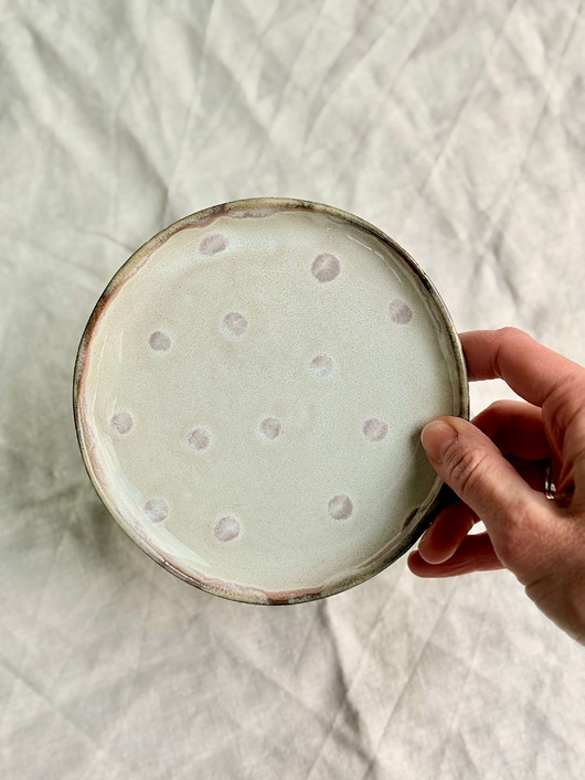 patery i talerze Talerz deserowy Dots