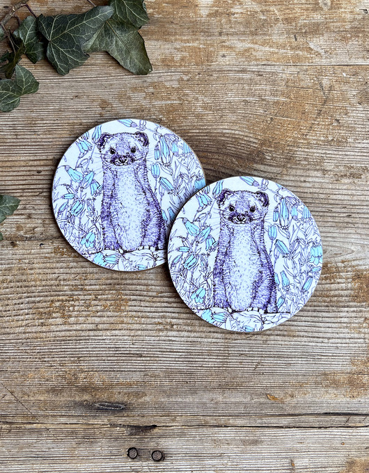 podkładki do kuchni Gronostaj- Podkładki pod kubek