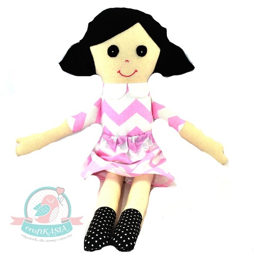 Lalka szmacianka- Zuzia 2 craftKASIA