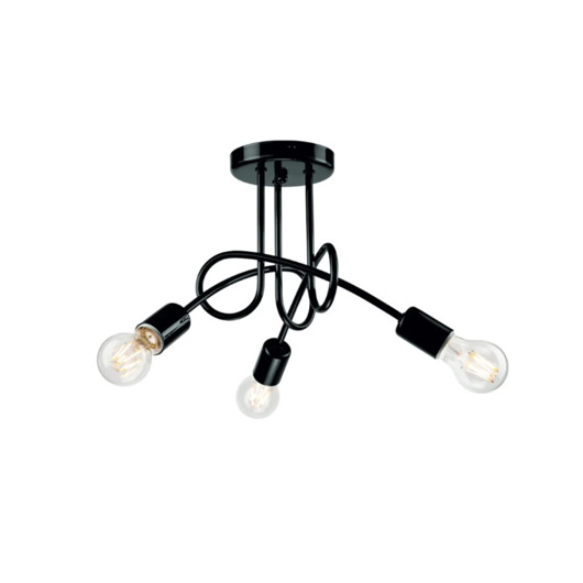 lampy wiszące Lampa wisząca zwis żyrandol lampa na sufit czarna LED E27
