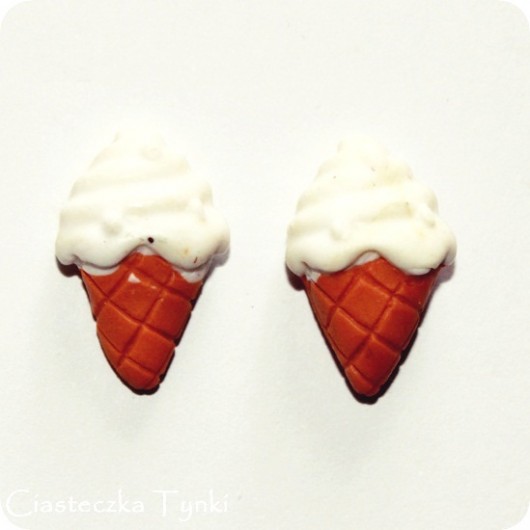 kolczyki lody ciasteczkatynki