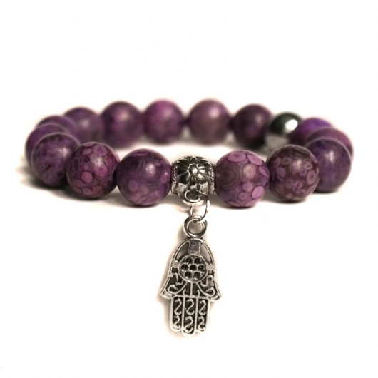 jaspis & hamsa (ręka fatimy) kaktusia