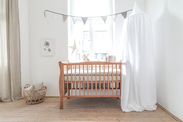 namioty i tipi dla dzieci Lniany baldachim - PURE WHITE