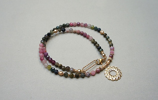 chokery Turmaliny vol. 27w /choker/  - Szlachetna kolekcja