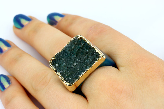 Brazi InspiRING 1/4 Gold rozmiar 15 Brazi Druse Jewelry