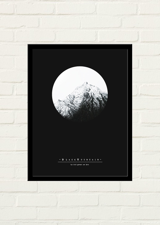 Black Mountain Plakat 50x70 GAU Home