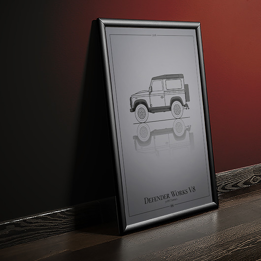 plakaty Plakat Motoryzacja - Land Rover Defender