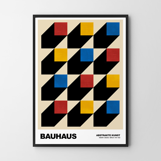 plakaty Plakat Nowoczesne geometrie Bauhaus
