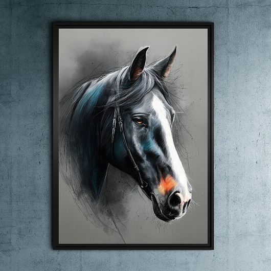 plakaty Portret konia 2  - grafika na plakacie