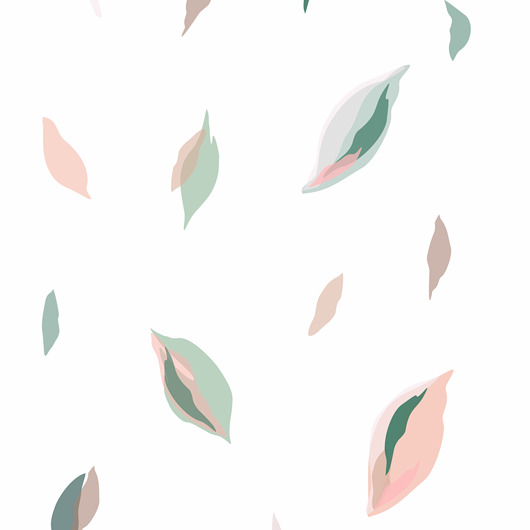 naklejki ścienne do pokoju dziecka Tapeta dla dzieci White Leaves