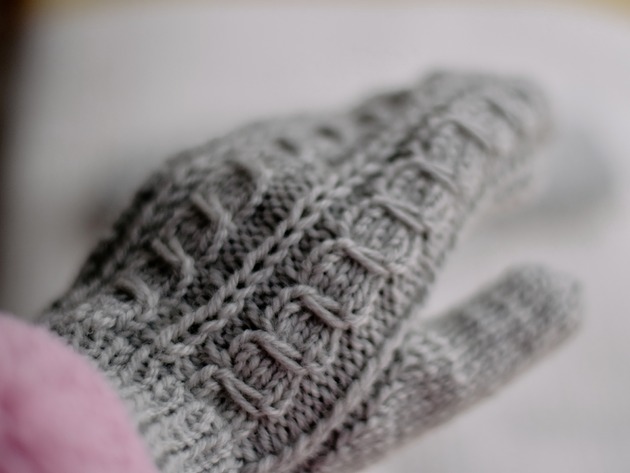 rękawiczki damskie Rękawiczki warkocze wełniane