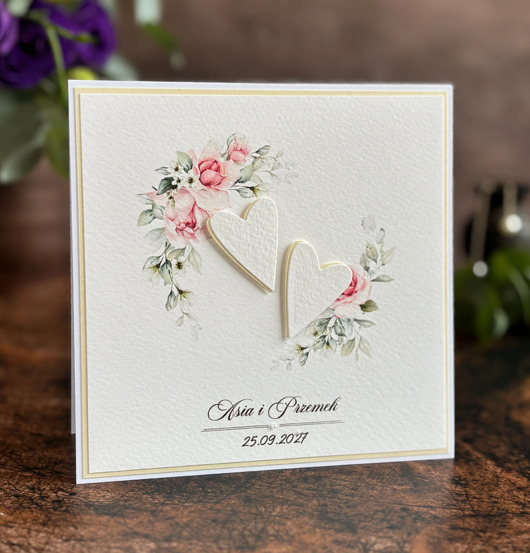 zaproszenia i kartki na ślub Personalizowana kartka ślubna / WEDDING CHARM, WP26