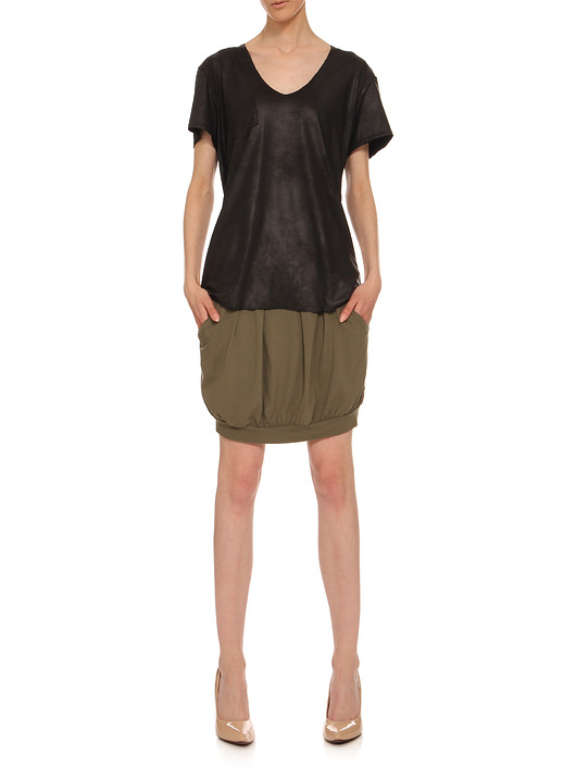 Spódnica khaki YY600034_RAL6007 YULIYA BABICH