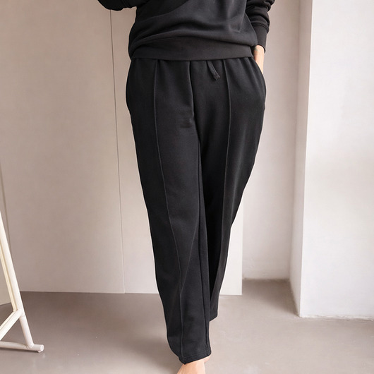 spodnie dresowe damskie Spodnie dresowe w kant czarne