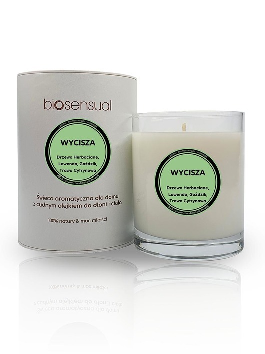 świece zapachowe Świeca do masażu i aromaterapii WYCISZA 200g