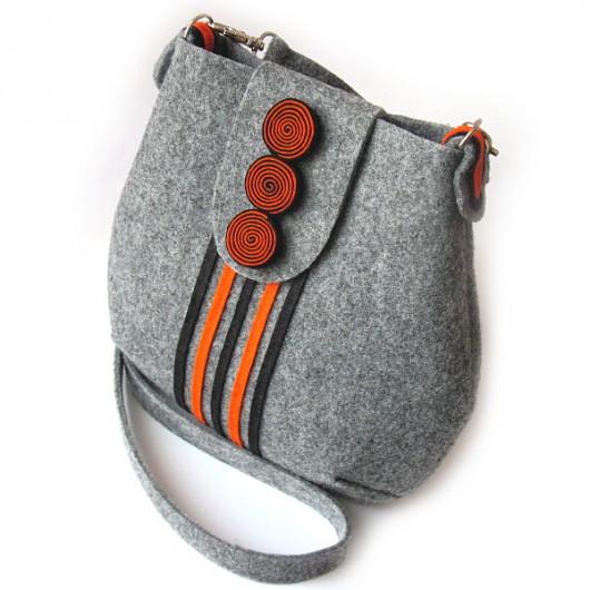 Hypnotic Orange - mała torebka na ramię Craft Factory