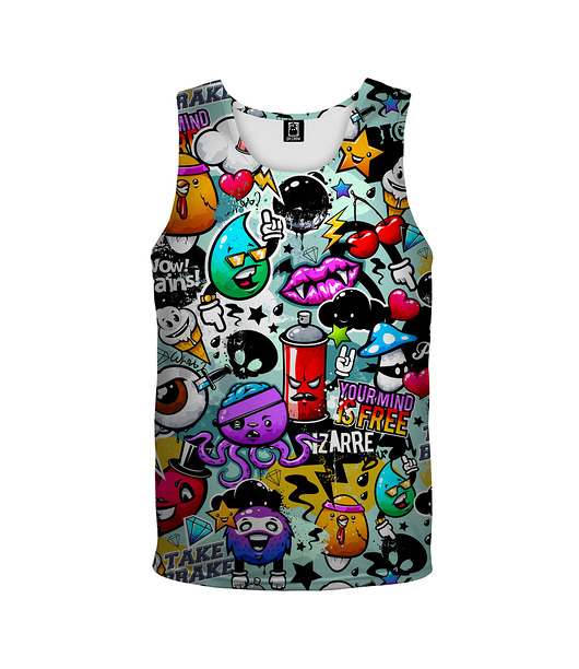 t-shirty dla chłopców Bokserka Top Boy DR.CROW Graffiti Bizarre
