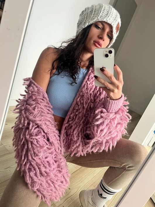 kardigany damskie Kolorowy Sweter Damski Pastelowy