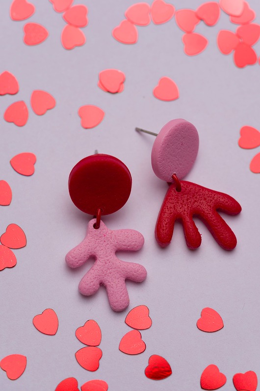 kolczyki z masy plastycznej Mini sztyfty Henri Matisse