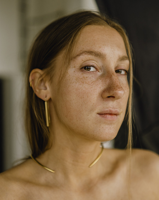 kolczyki z mosiądzu Kolczyki SIMPLE No. 3.