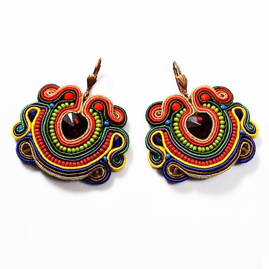 kolczyki soutache Sutaszowe kolczyki AUTUMN COLORS