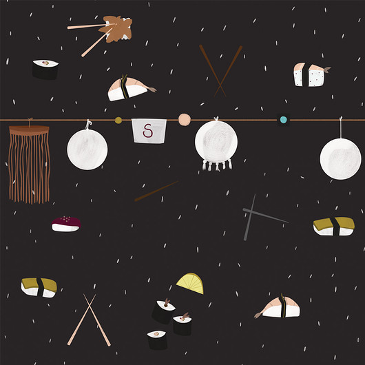Tapeta ekologiczna „Sushi love”  Brevka
