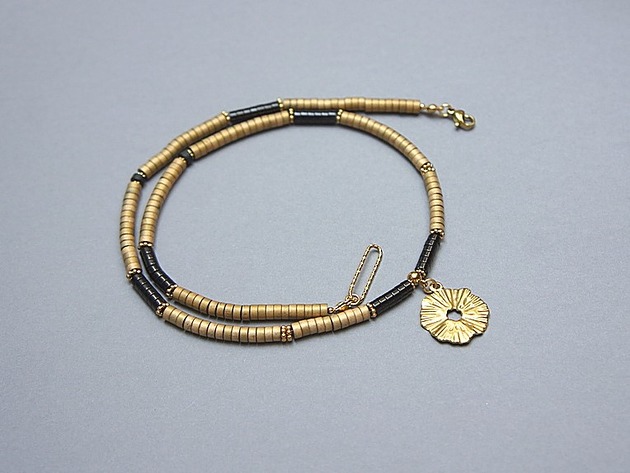 chokery Hematyt gold matt /choker/ - Szlachetna kolekcja