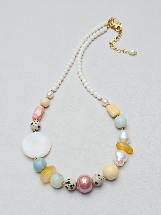korale Pastelowy Naszyjnik  Melvo