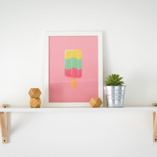 Plakat skandynawski lody myscandi